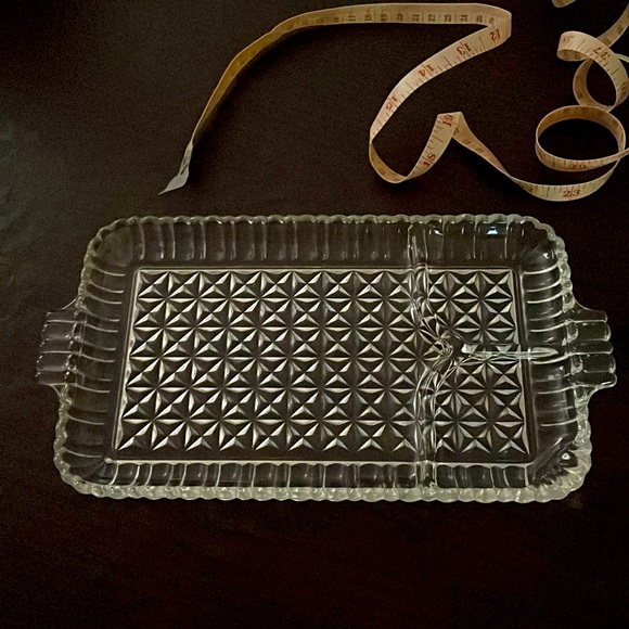 Kitchen Vintage Crystal Trays With Handles Poshmark